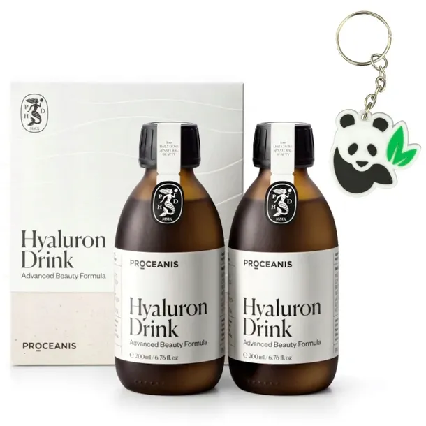 Kwas hialuronowy Proceanis HYALURON DRINK płyn 200 ml 2 szt. + GRATIS