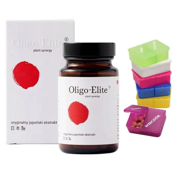 OLIGO-ELITE Odchudzanie SKÓRA Polifenole Witalność Kogen 30 kaps. + GRATIS