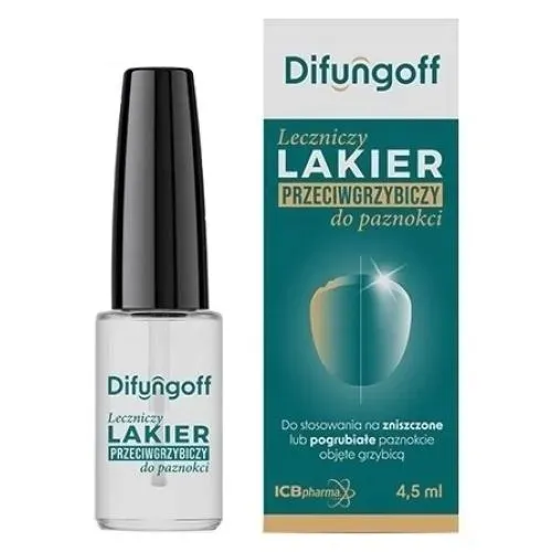 Leczniczy Lakier przeciwgrzybiczy do paznokci Difungoff ICB Pharma 4,5ml