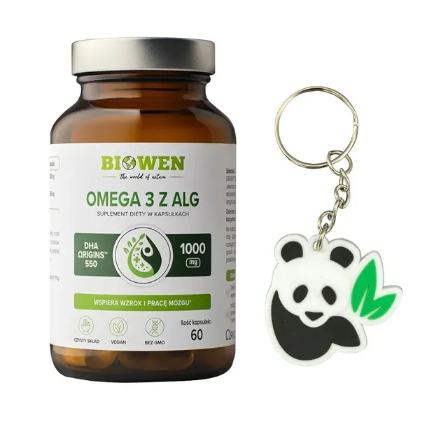Biowen OMEGA 3 Z ALG 60 kaps. WSPARCIE WZROKU I MÓZGU + Gratis Brelok