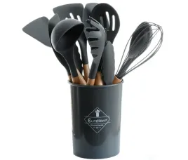 przybory-kuchenne-nylonowe-11-szt-stojak-elitehoff-6288-czarne