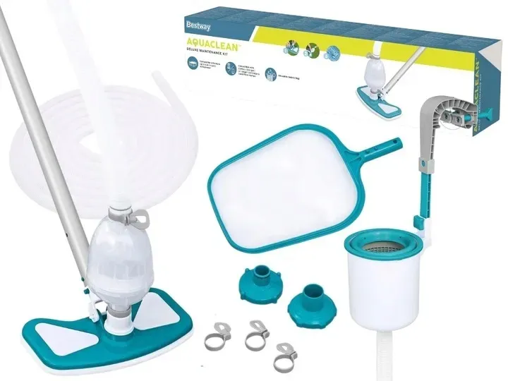 SUPER MOCNY ZESTAW CZYSZCZĄCY DELUXE + SKIMMER - BESTWAY 58237 model 2025