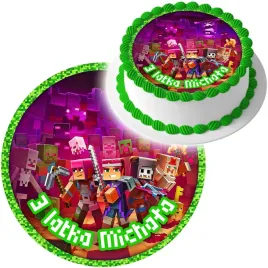 oplatek-na-tort-piksele-minecraft-tekst-twoj-napis
