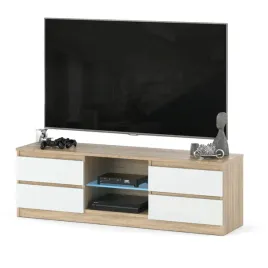 szafka-rtv-138-stolik-pod-tv-komoda-4-szuflady-sonoma-biala-do-salonu