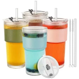 szklany-kubek-do-kawy-herbaty-ze-slomka-600ml-4szt