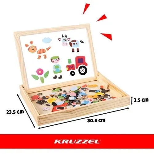 tablica-edukacyjna-dwustronna-kruzzel-25637-stan-nowy