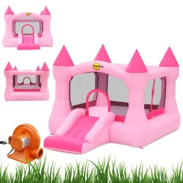 dmuchany-zamek-pink-trampolina-zjezdzalnia-bezpieczny-dla-dzieci-happyhop