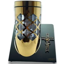 znicz-solarny-led-z-krzyzem-zloty