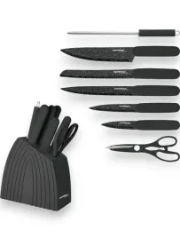 zestaw-komplet-nozy-8-el-nozyczki-ostrzalka-noze-w-bloku-masterpan-6009