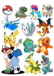 pokemon-wydruk-waflowy-gruby-premium-pokemony-napis-gratis