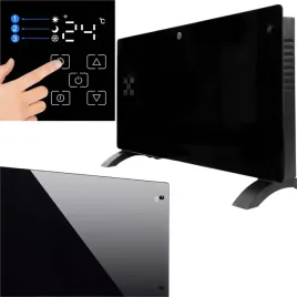 szklany-czarny-grzejnik-elektryczny-konwektorowy-na-wifi-80cm-pilot-xxl