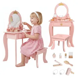 drewniana-toaletka-zabawka-dla-dzieci-z-taboretem-akcesoriami-87x48x25cm