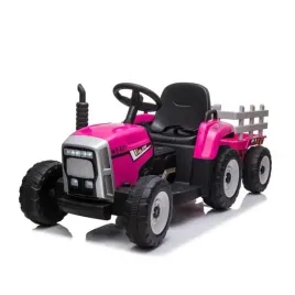 baby-mix-erick-elektryczny-traktor-z-pilotem-rozowy-ciagnik-z-przyczepa