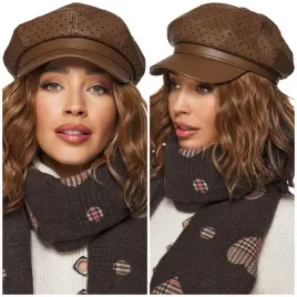 kaszkiet-damski-czapka-damska-z-daszkiem-beret-baker-skorzana-eko-brazowa