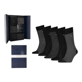 tommy-hilfiger-meskie-skarpety-skarpetki-5p-giftbox-prezent-czarne-r-39-42