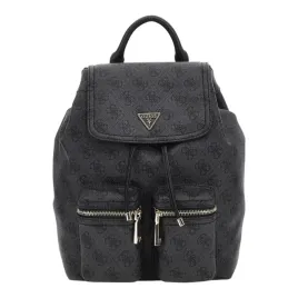 guess-plecak-damski-manhattan-ii-flap-czarno-szary