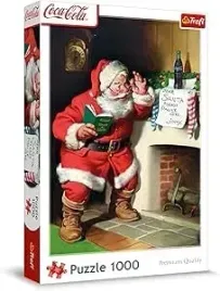 puzzle-swiateczne-1000-elementow-mikolaj-przy-kominku-10922-trefl-coca-cola