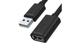 unitek-kabel-przedluzacz-usb-2-0-typ-a-wtyk-gniazdo-2-0-czarny-1m