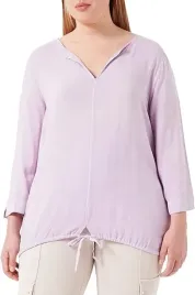 tom-tailor-lila-bluzka-z-dekoltem-v-i-regulacja-na-dole-plus-size-38-j5a