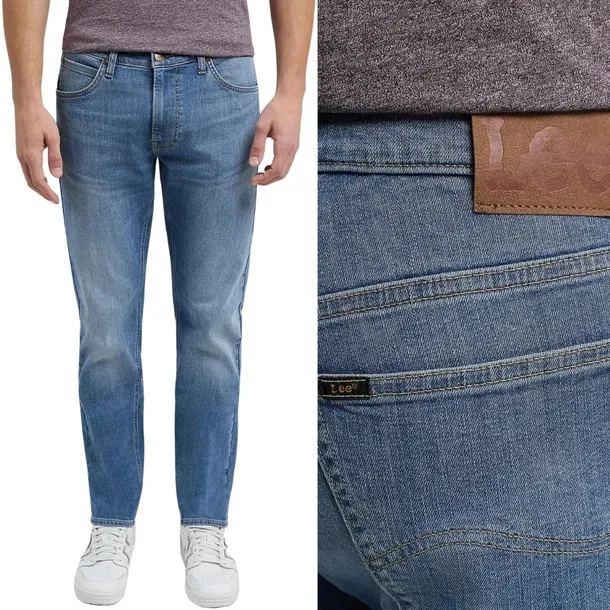 Spodnie jeansowe męskie Lee Daren Williamsburg blue niższe proste W38 L34
