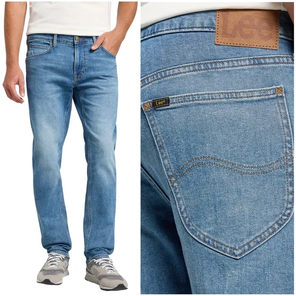 Lee Daren Zip Fly Summer Fun DżINS proste cienkie spodnie jeansowe W32 L34