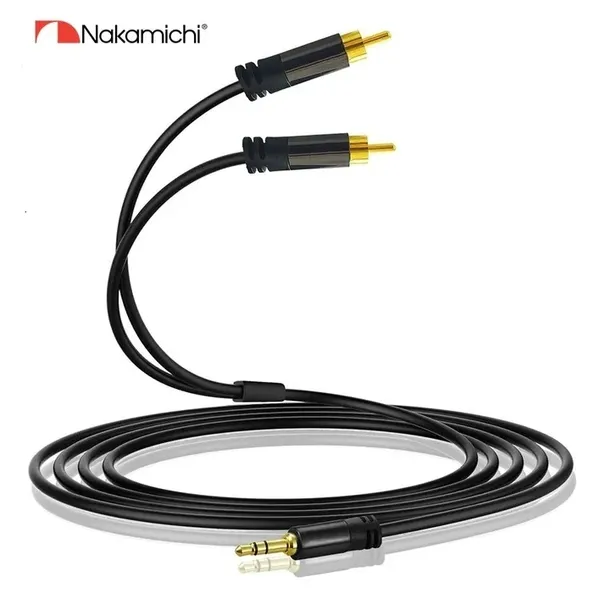 nakamichi-kabel-2rca-mini-jack-35mm-aux-hq-ofc-2m-marka-nakamichi-stan-nowy