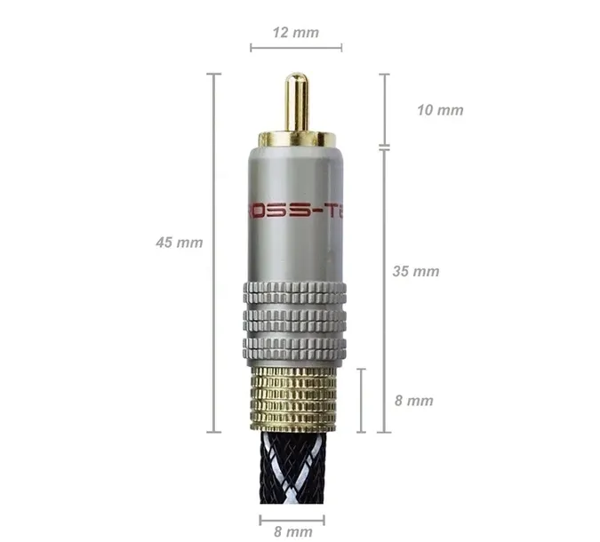 kabel-rca-rca-cinch-do-subwoofera-cross-tech-3m-marka-cross-tech