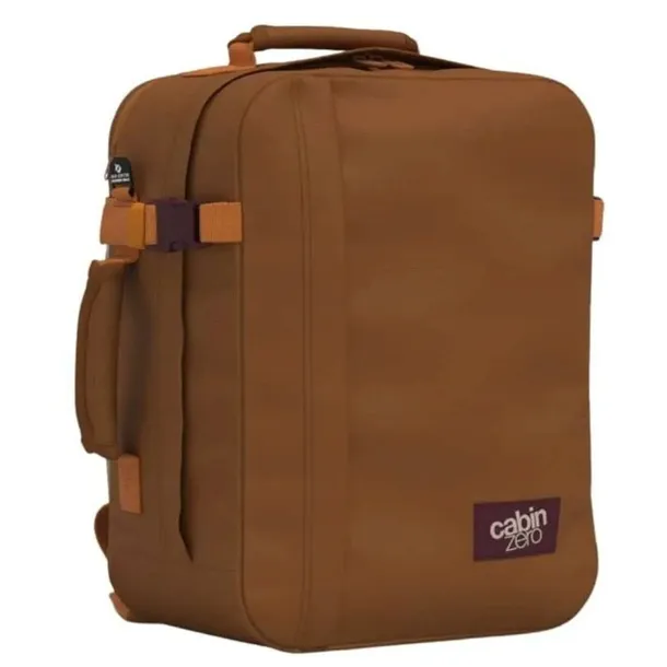 plecak-do-samolotu-cabinzero-classic-tech-28l-cz33-cinnamon-pojemnosc-20-40-l