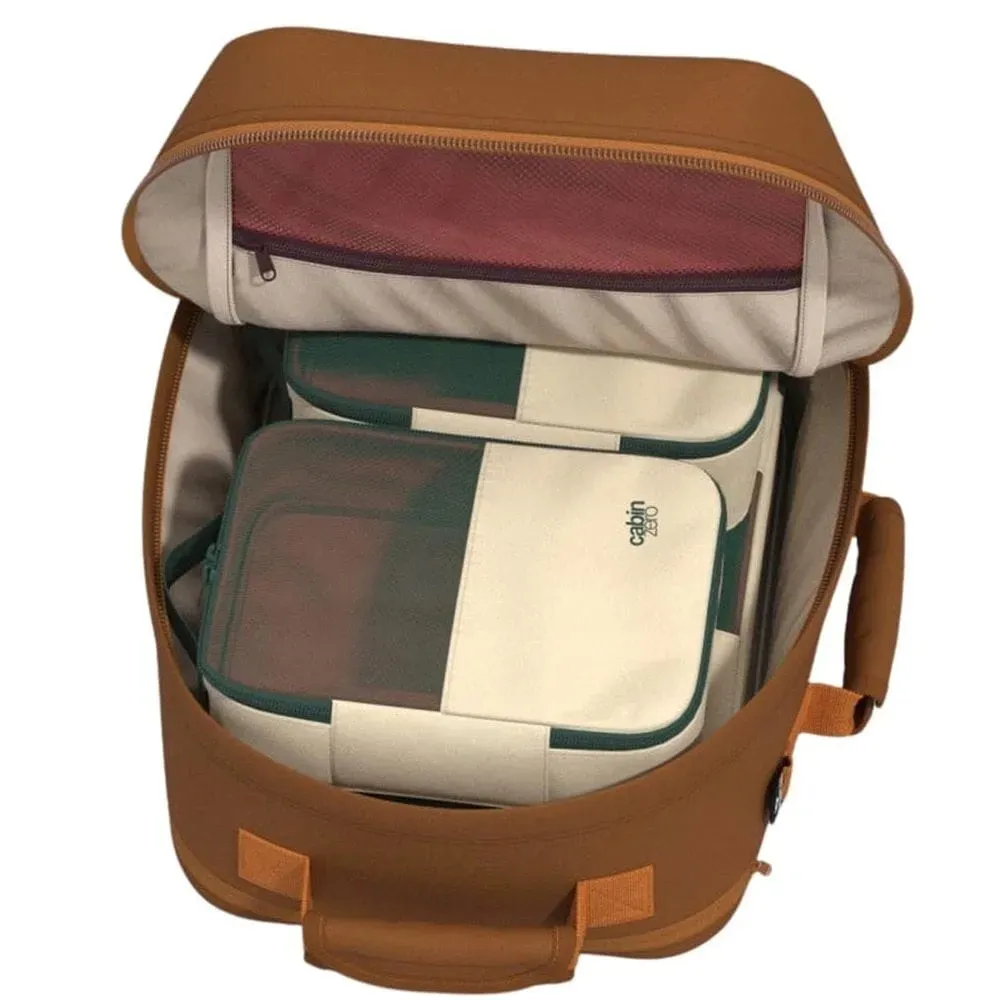 plecak-do-samolotu-cabinzero-classic-tech-28l-cz33-cinnamon-stan-nowy