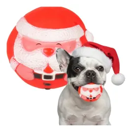 zabawka-dla-psa-swiateczna-mikolaj-gumowa-pilka-santa-piszczaca-na-swieta