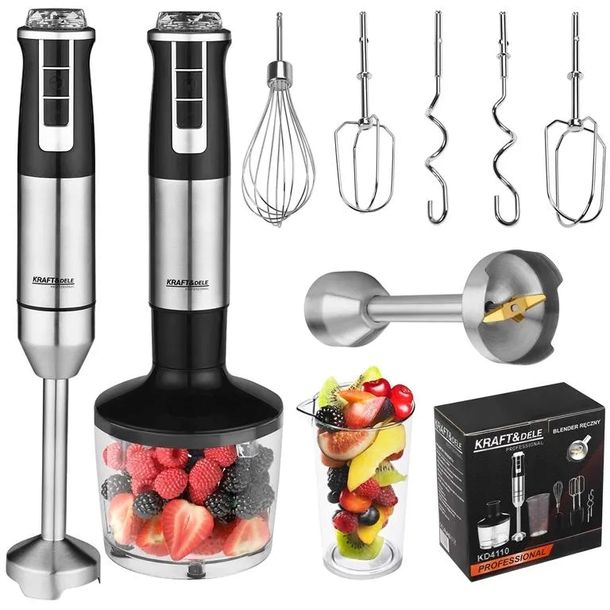 MOCNY BLENDER RĘCZNY WIELOFUNKCYJNY MIKSER NAJMOCNIEJSZY SILNIK OSTRZE