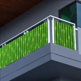 oslona-na-balkon-zielony-bambus