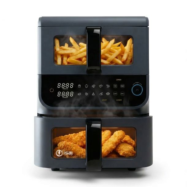 FRYTKOWNICA BEZTŁUSZCZOWA DWUKOMOROWA 6.5L + 3.5L 2500W 10 PROGRAMÓW AR3
