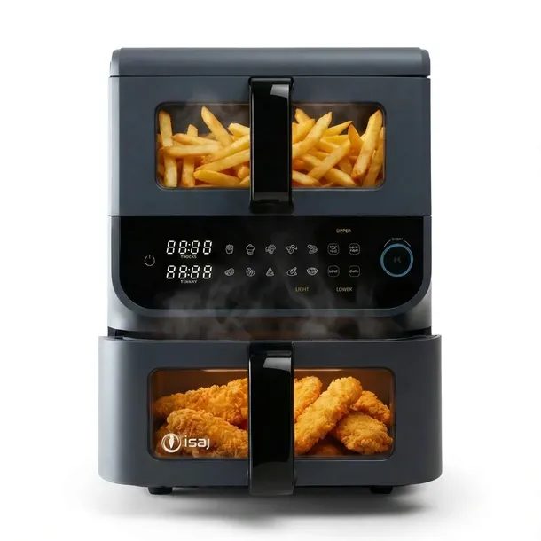 FRYTKOWNICA BEZTŁUSZCZOWA DWUKOMOROWA 6.5L + 3.5L 2500W 10 PROGRAMÓW AR3