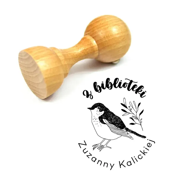 Pieczątka stempel do książek EX LIBRIS fi40 wzory