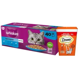zestaw-whiskas-rybne-smaki-w-galaretce-40x-85g-dreamies-350g