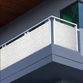 oslona-na-balkon-biale-cegly