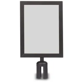 ramka-a4-na-slupek-odgradzajacy-czarna