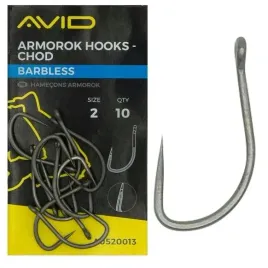 avid-carp-haczyki-karpiowe-armorok-hooks-chod-nr-6-10-szt-bezzadziorowe