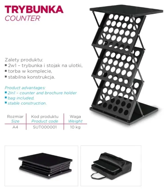 stojak-trybunka-dallas-2x1-stan-nowy