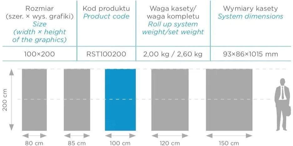 kaseta-rollup-standard-100-cm-stan-nowy