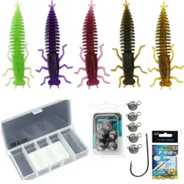 flagman-tonbo-larwa-wazki-5-cm-pelny-zestaw-pudelko-haczyki-czeburaszki