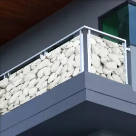 oslona-na-balkon-biale-kamienie