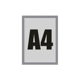 ramka-plakatowa-magnetyczna-a4-srebrna