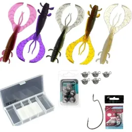 raczki-spinningowe-zestaw-flagman-craw-62-cm-haki-glowki-pudelko