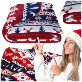 koc-zimowy-swiateczny-150x120-gruby-miekki-cieply-narzuta-na-prezent