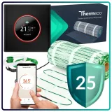 mata-grzejna-grzewcza-pod-plytki-termostat-wifi-zestaw-thermeco-h20-24m2-stan-nowy-rodzaj-elektryczne