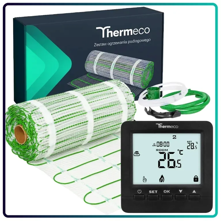mata-grzewcza-grzejna-pod-plytki-120w-m2-zestaw-termostat-thermeco-h8-15m2