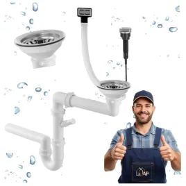 syfon-przyscienny-jednokomorowy-automatyczny-oszczedzajacy-miejsce-chrom