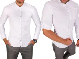 koszula-meska-biala-stojka-img-018-lycra-bawelna-slim-fit-rozm-xl